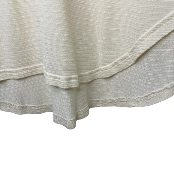 FREE PEOPLE Saheli Embroidered Mesh Top Ivory OB877344 Extra Small Ecru Color - Picture 8 of 15